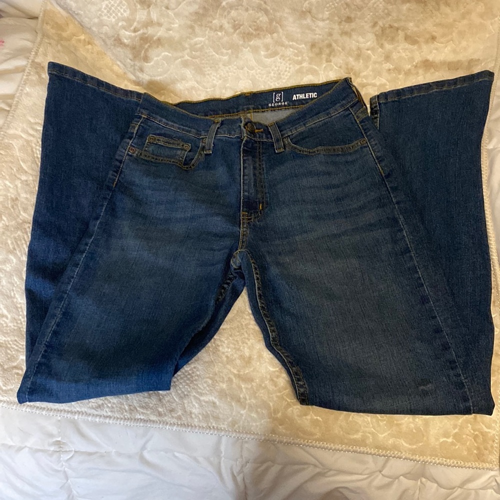 George athletic denim jeans size 29 x 30 Dark wash